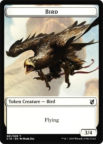 Image for Bird (001) // Sculpture Double-Sided Token (1 // 24) (Commander 2019) - Magic: The Gathering