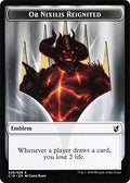 Image for Emblem - Ob Nixilis Reignited // Zombie (010) Double-Sided Token (29 // 10) (Commander 2019) - Magic: The Gathering