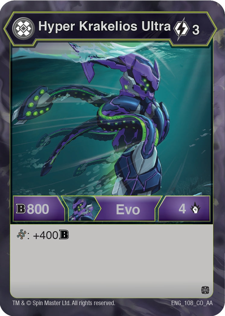 Image for Hyper Krakelios Ultra (108) (Age of Aurelus) - Bakugan TCG
