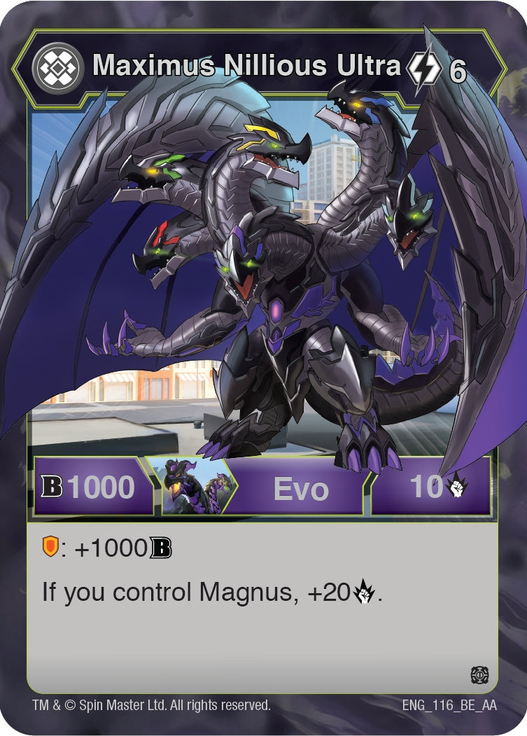 Image for Maximus Nillious Ultra (116) (Age of Aurelus) - Bakugan TCG