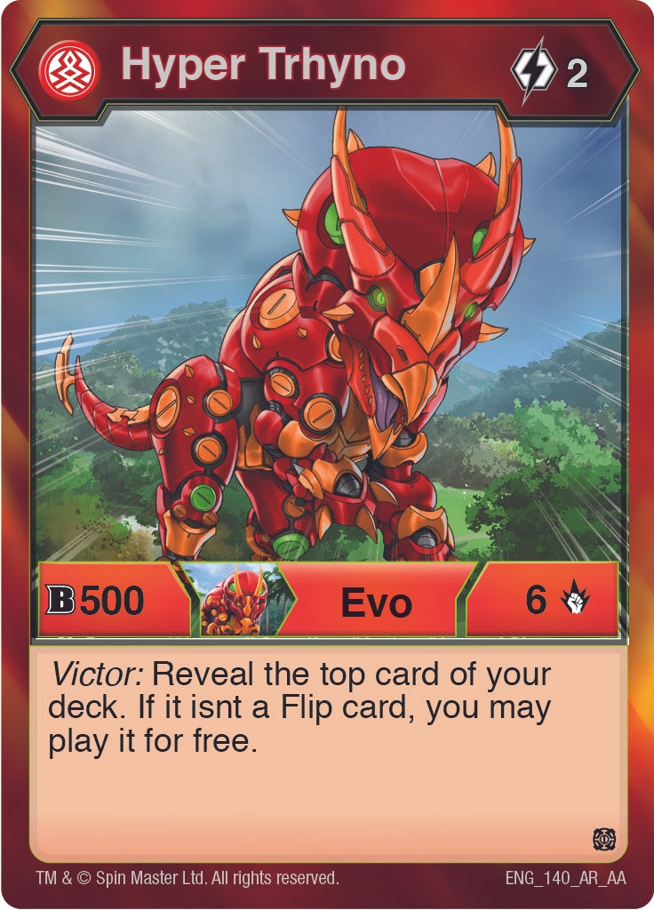 Image for Hyper Trhyno (140) (140) (Age of Aurelus) - Bakugan TCG