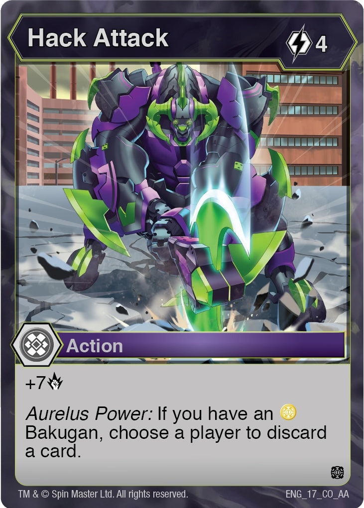 Image for Hack Attack (17) (Age of Aurelus) - Bakugan TCG