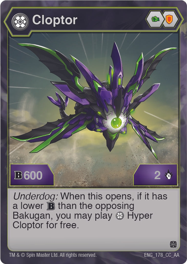 Image for Cloptor (178) (178) (Age of Aurelus) - Bakugan TCG
