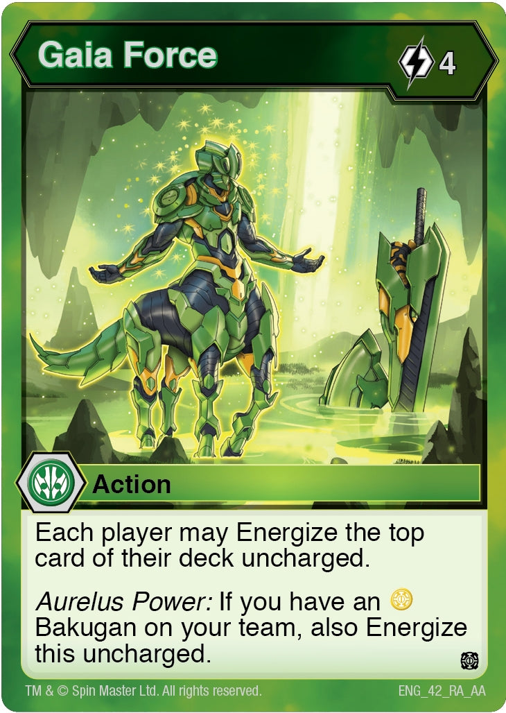 Image for Gaia Force (42) (Age of Aurelus) - Bakugan TCG