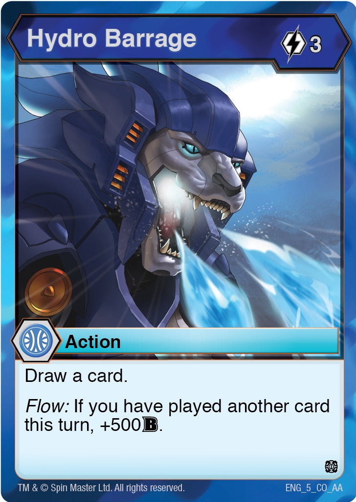 Image for Hydro Barrage (5) (Age of Aurelus) - Bakugan TCG