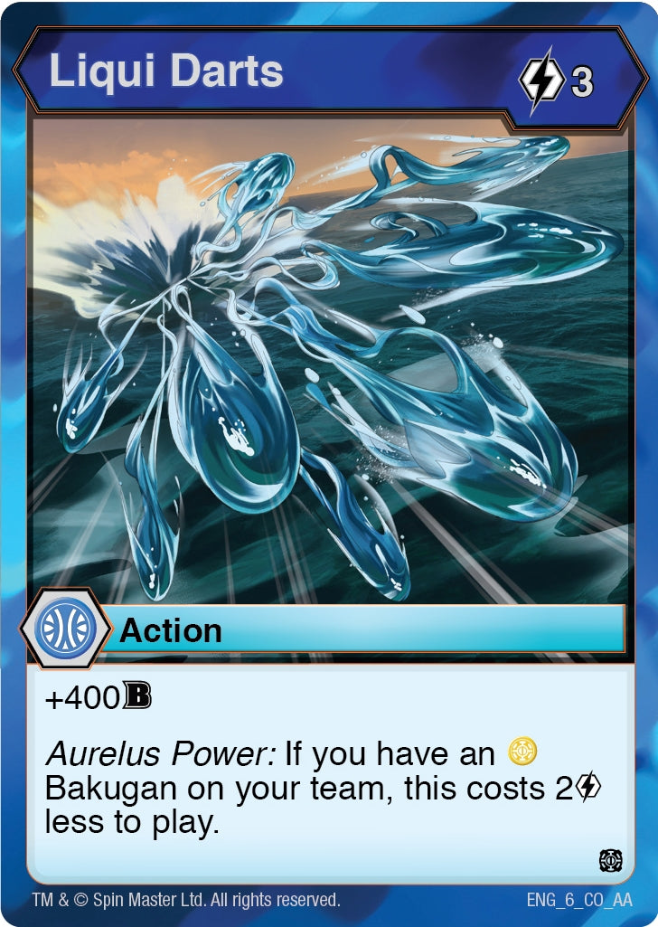 Image for Liqui Darts (6) (Age of Aurelus) - Bakugan TCG