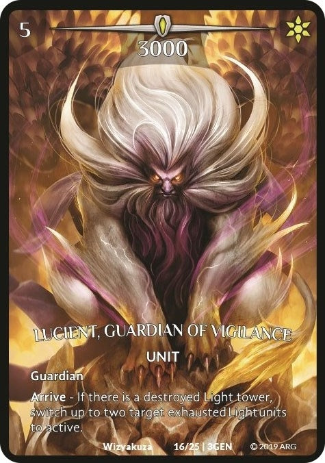 Image for Lucient, Guardian of Vigilance (16/25 | 3GEN) (Expansion Pack 1: Generations) - Argent Saga TCG