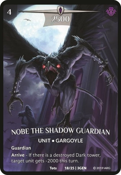 Image for Nobe the Shadow Guardian (18/25 | 3GEN) (Expansion Pack 1: Generations) - Argent Saga TCG