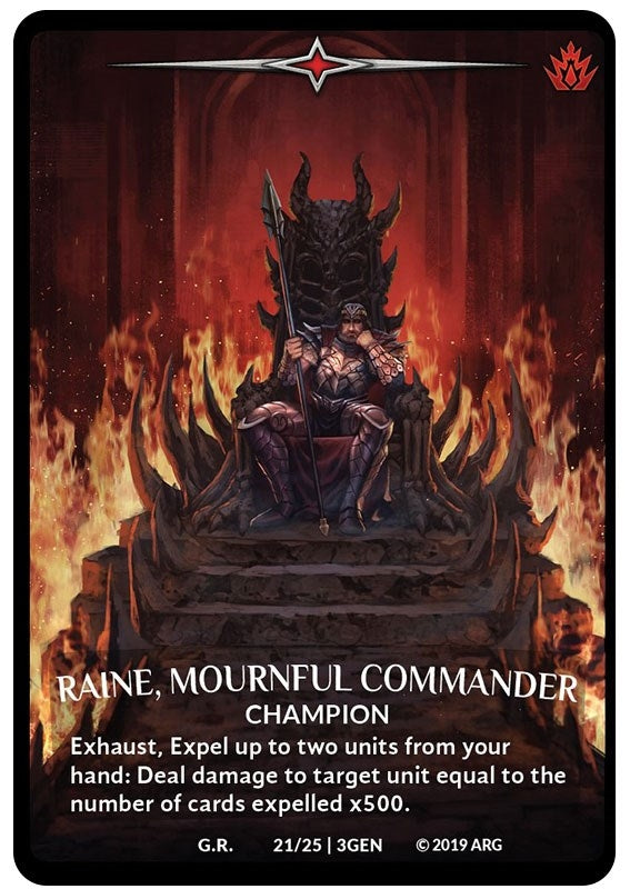 Image for Raine, Mournful Commander (21/25 | 3GEN) (Expansion Pack 1: Generations) - Argent Saga TCG