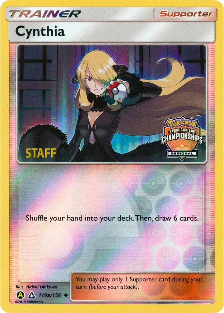 Image for Cynthia - 119a/156 (Regional Championships) [Staff] (119a/156) (PR) - Pokemon