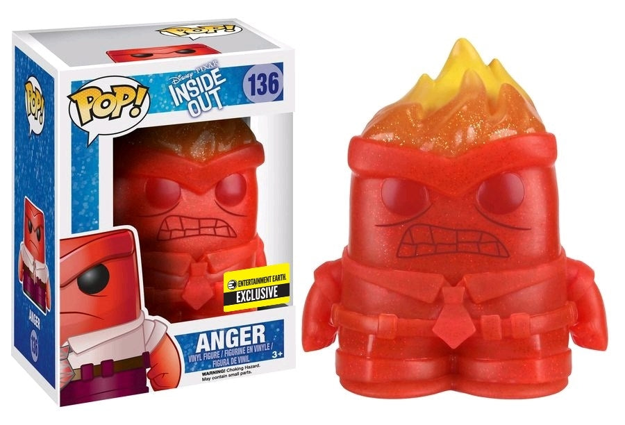 Image for Inside Out: Anger (Glitter) (Entertainment Earth Exclusive) - Funko