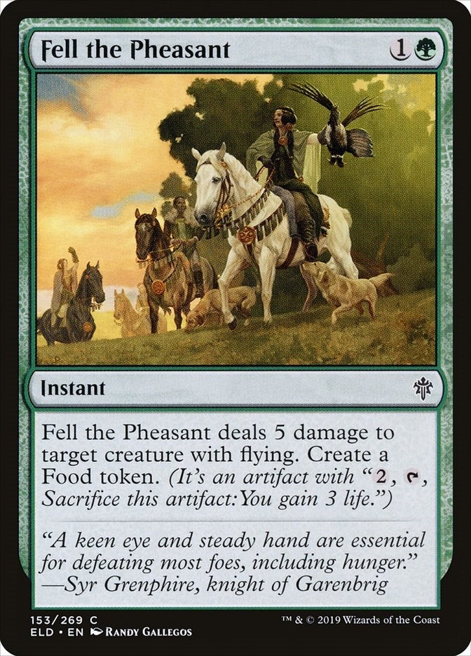 Image for Fell the Pheasant (153) (Throne of Eldraine) - Magic: The Gathering