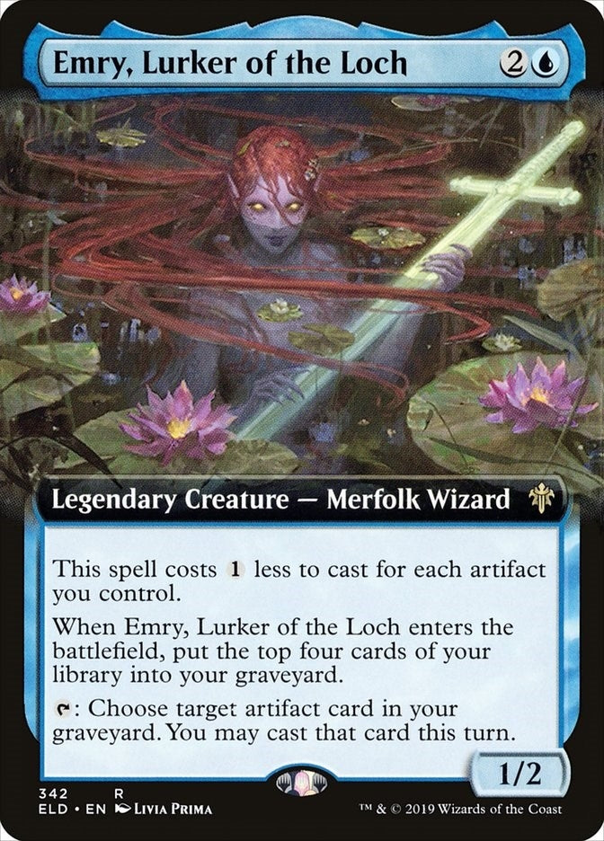 Image for Emry, Lurker of the Loch (Extended Art) (342) (Throne of Eldraine) - Magic: The Gathering