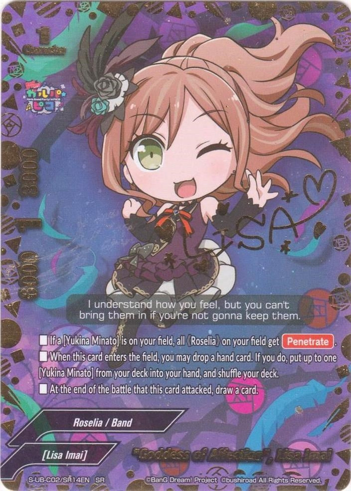 Image for "Goddess of Affection", Lisa Imai (SR) (S-UB-C02/SR14EN) (BanG Dream! Girls Band Party! PICO) - Future Card BuddyFight