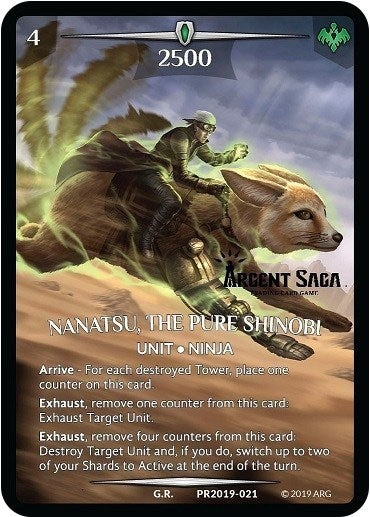 Image for Nanatsu, The Pure Shinobi (Full Art) (Argent Saga Championship - Stamped) (PR2019-021) (Argent Saga Promos) - Argent Saga TCG