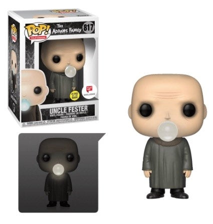 Image for The Addams Family: Uncle Fester with Lightbulb (Walgreens) (GITD) - Funko