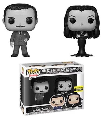Image for The Addams Family: Gomez and Morticia Addams Black and White 2-Pack - Funko