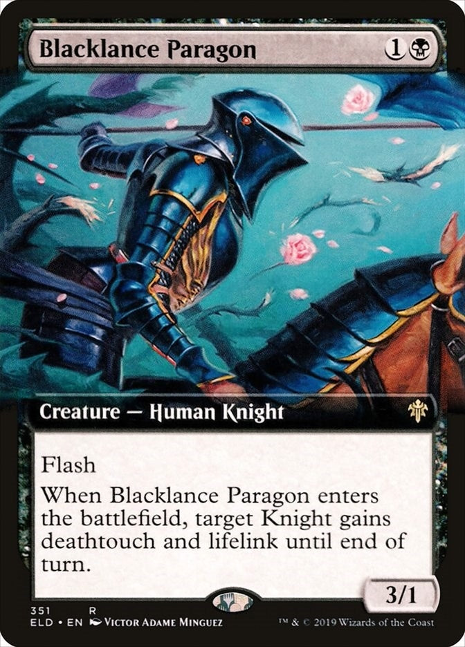 Image for Blacklance Paragon (Extended Art) (351) (Throne of Eldraine) - Magic: The Gathering