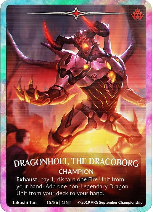 Image for Dragonholt, the Dracoborg (Rainbow Metal) (ARG September 2019 Championship) (15/86 | 1INT) (Argent Saga Promos) - Argent Saga TCG