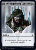 Image for Emblem - Garruk, Cursed Huntsman (19) (Throne of Eldraine) - Magic: The Gathering