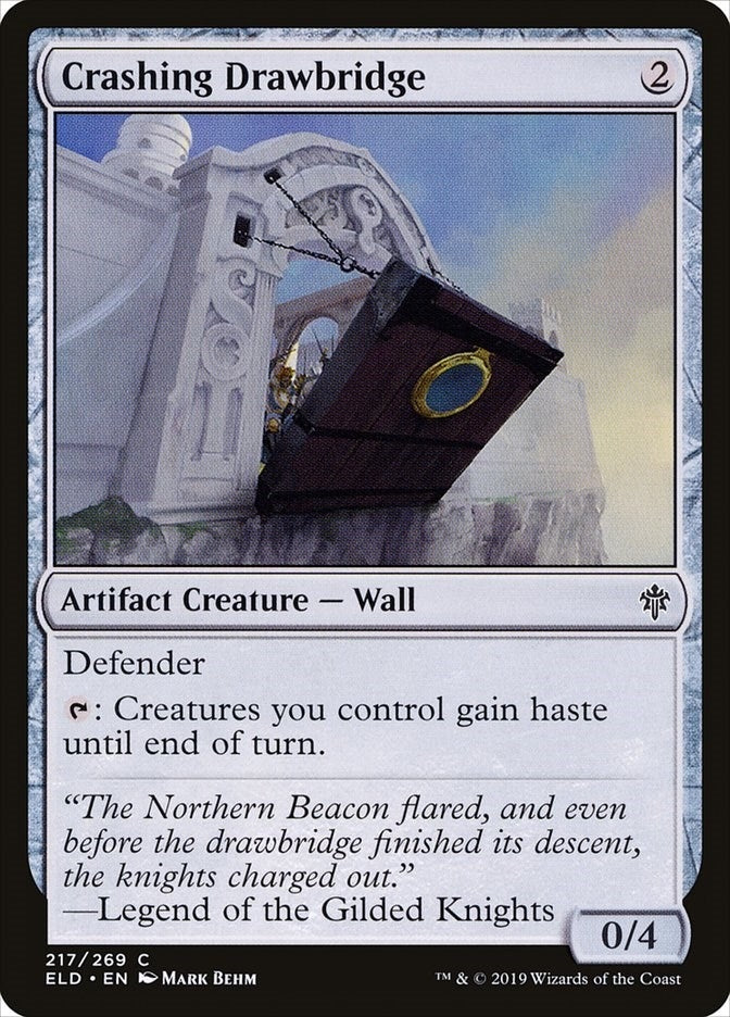 Image for Crashing Drawbridge (217) (Throne of Eldraine) - Magic: The Gathering