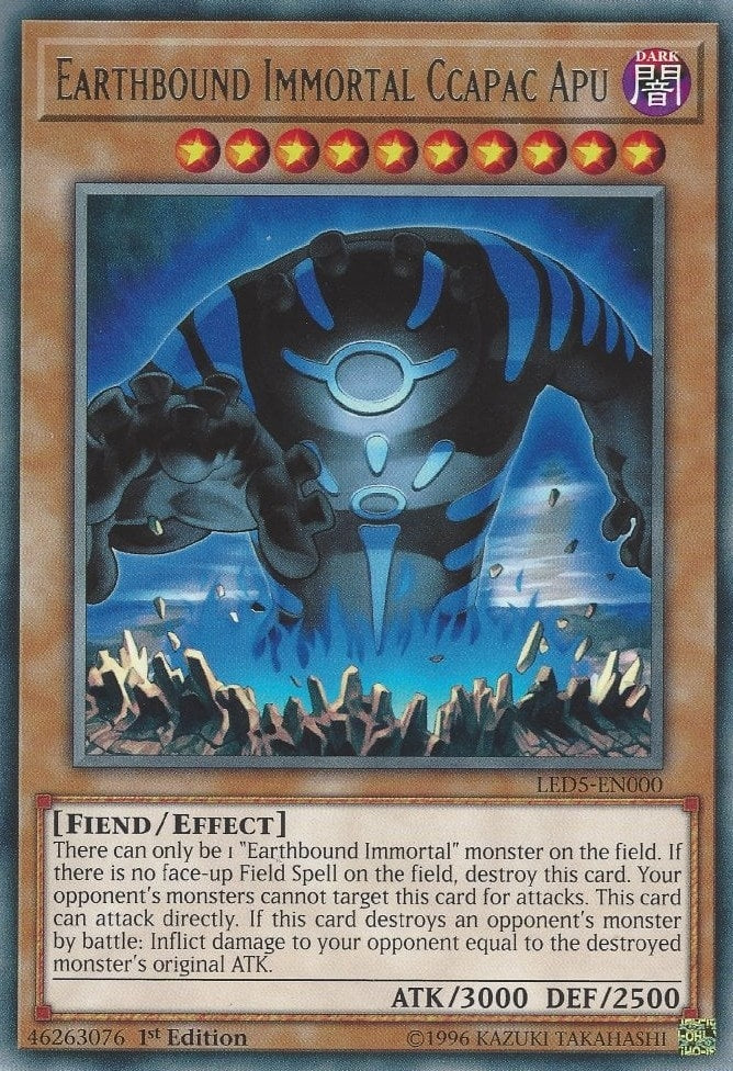 Image for Earthbound Immortal Ccapac Apu (LED5-EN000) (LED5) - YuGiOh