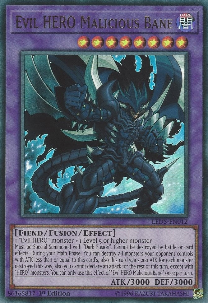 Image for Evil HERO Malicious Bane (LED5-EN012) (LED5) - YuGiOh