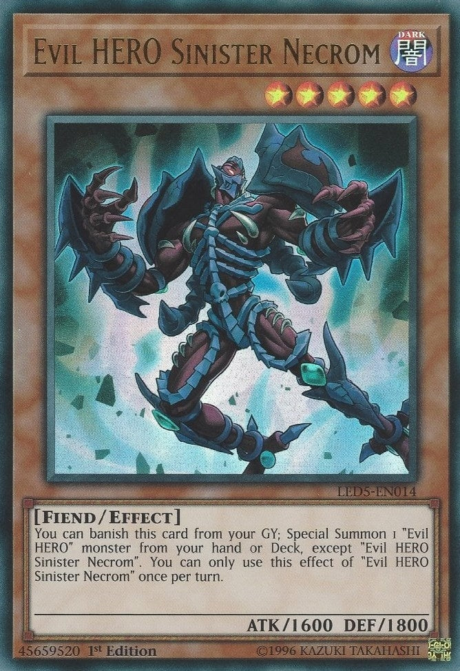 Image for Evil HERO Sinister Necrom (LED5-EN014) (LED5) - YuGiOh