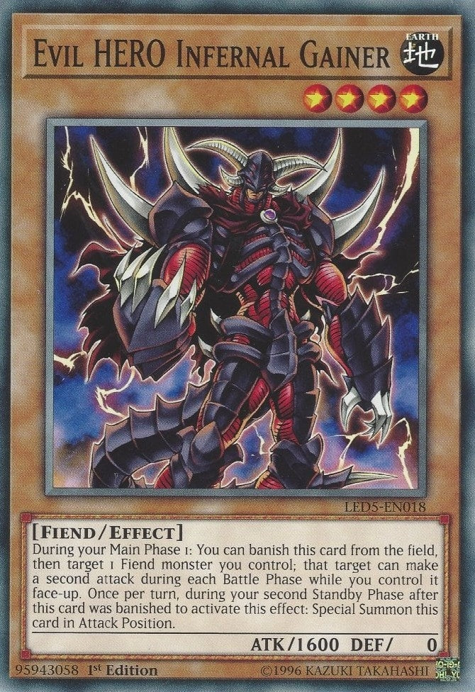Image for Evil HERO Infernal Gainer (LED5-EN018) (LED5) - YuGiOh