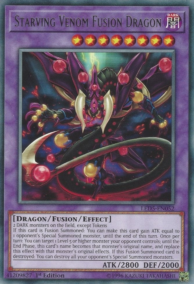 Image for Starving Venom Fusion Dragon (LED5-EN052) (LED5) - YuGiOh