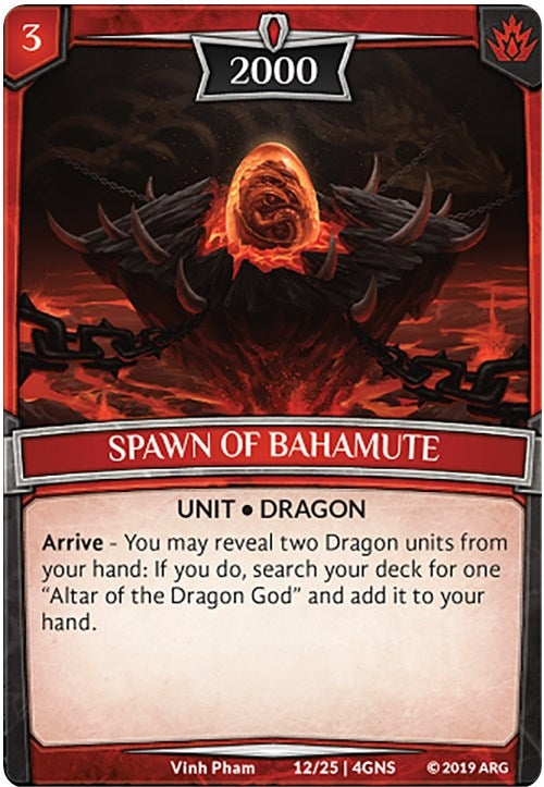 Image for Spawn of Bahamute (12/25 | 4GNS) (Expansion Pack 2: Genesis) - Argent Saga TCG