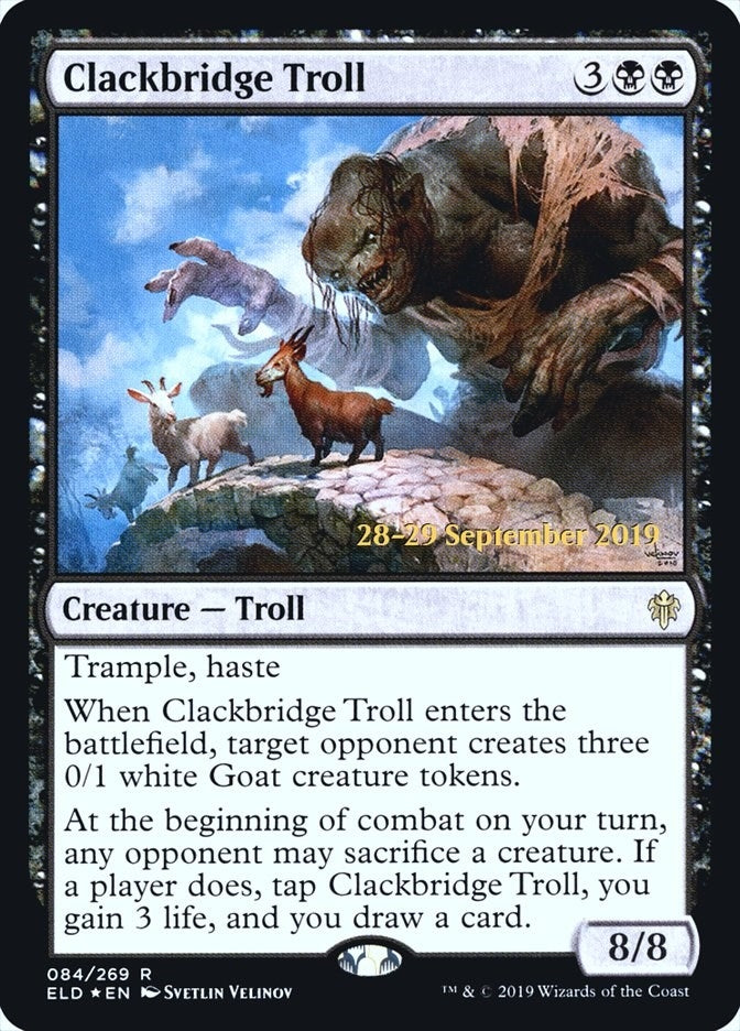 Image for Clackbridge Troll (84) (Prerelease Cards) - Magic: The Gathering