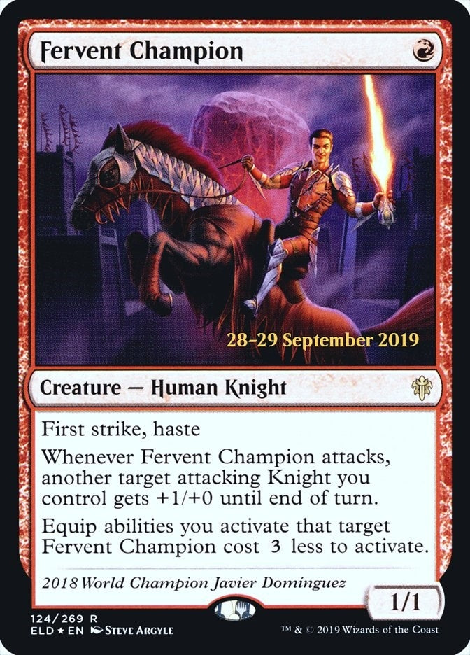 Image for Fervent Champion (124) (Prerelease Cards) - Magic: The Gathering