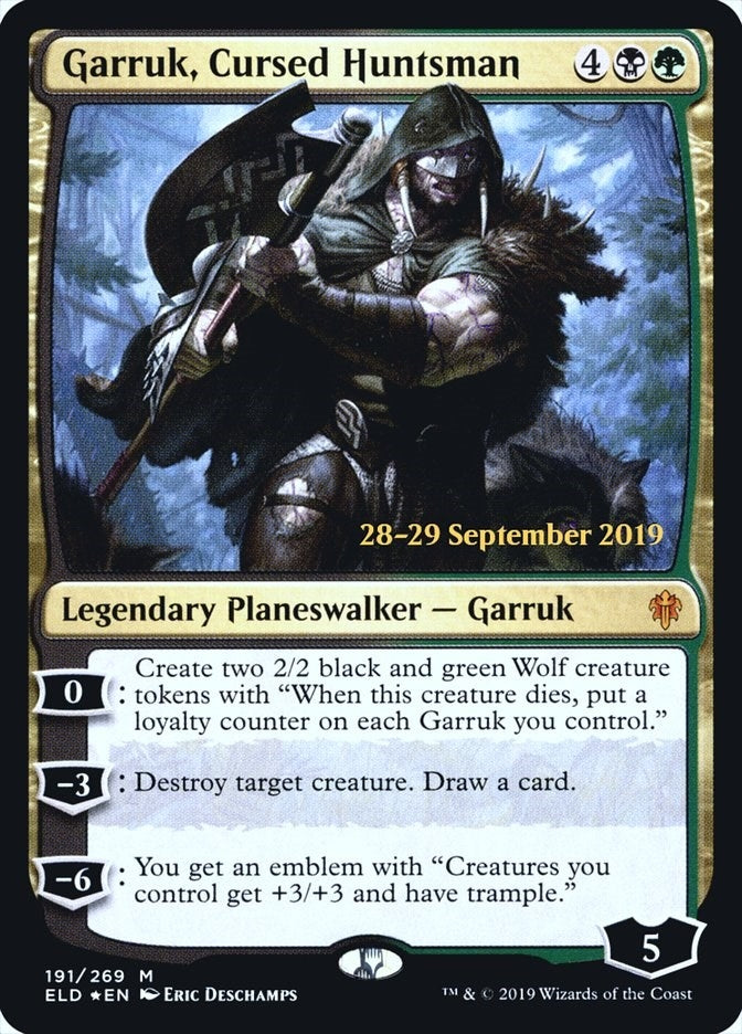 Image for Garruk, Cursed Huntsman (191) (Prerelease Cards) - Magic: The Gathering