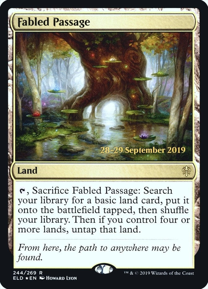Image for Fabled Passage (ELD) (244) (Prerelease Cards) - Magic: The Gathering