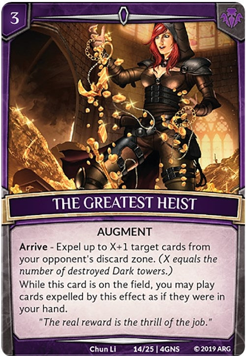 Image for The Greatest Heist (14/25 | 4GNS) (Expansion Pack 2: Genesis) - Argent Saga TCG