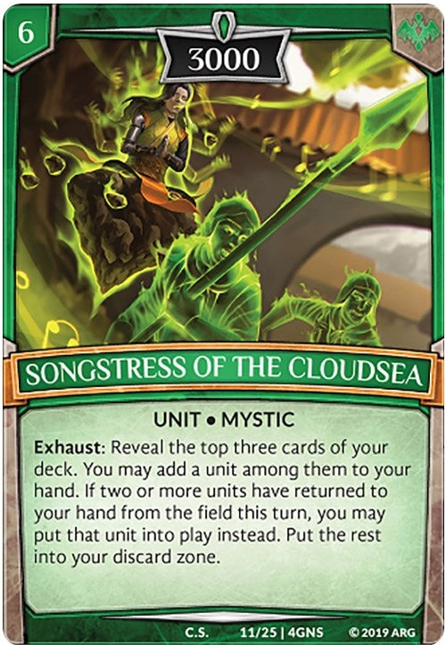 Image for Songstress of the Cloudsea (11/25 | 4GNS) (Expansion Pack 2: Genesis) - Argent Saga TCG