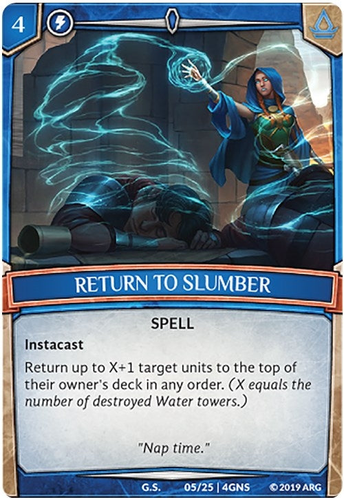 Image for Return to Slumber (5/25 | 4GNS) (Expansion Pack 2: Genesis) - Argent Saga TCG