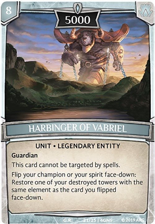 Image for Harbinger of Vabriel (21/25 | 4GNS) (Expansion Pack 2: Genesis) - Argent Saga TCG