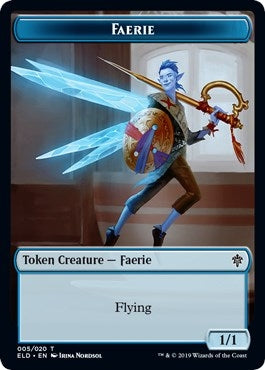 Image for Faerie // Food (015) Double-Sided Token (5 // 15) (Throne of Eldraine) - Magic: The Gathering