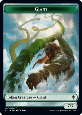 Image for Giant // Food (015) Double-Sided Token (10 // 15) (Throne of Eldraine) - Magic: The Gathering