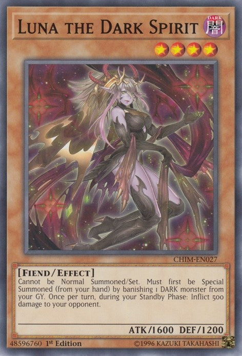 Image for Luna the Dark Spirit (CHIM-EN027) (CHIM) - YuGiOh