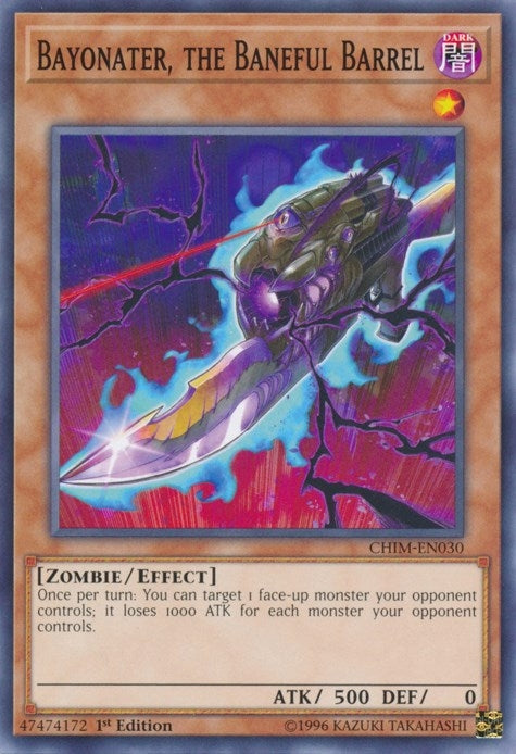 Image for Bayonater, the Baneful Barrel (CHIM-EN030) (CHIM) - YuGiOh