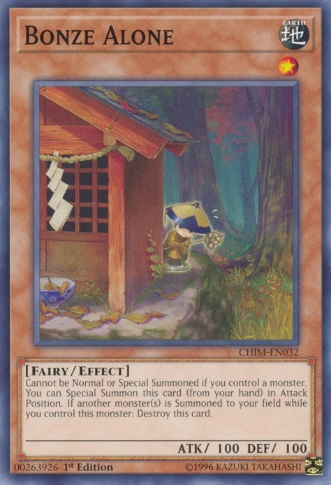 Image for Bonze Alone (CHIM-EN032) (CHIM) - YuGiOh