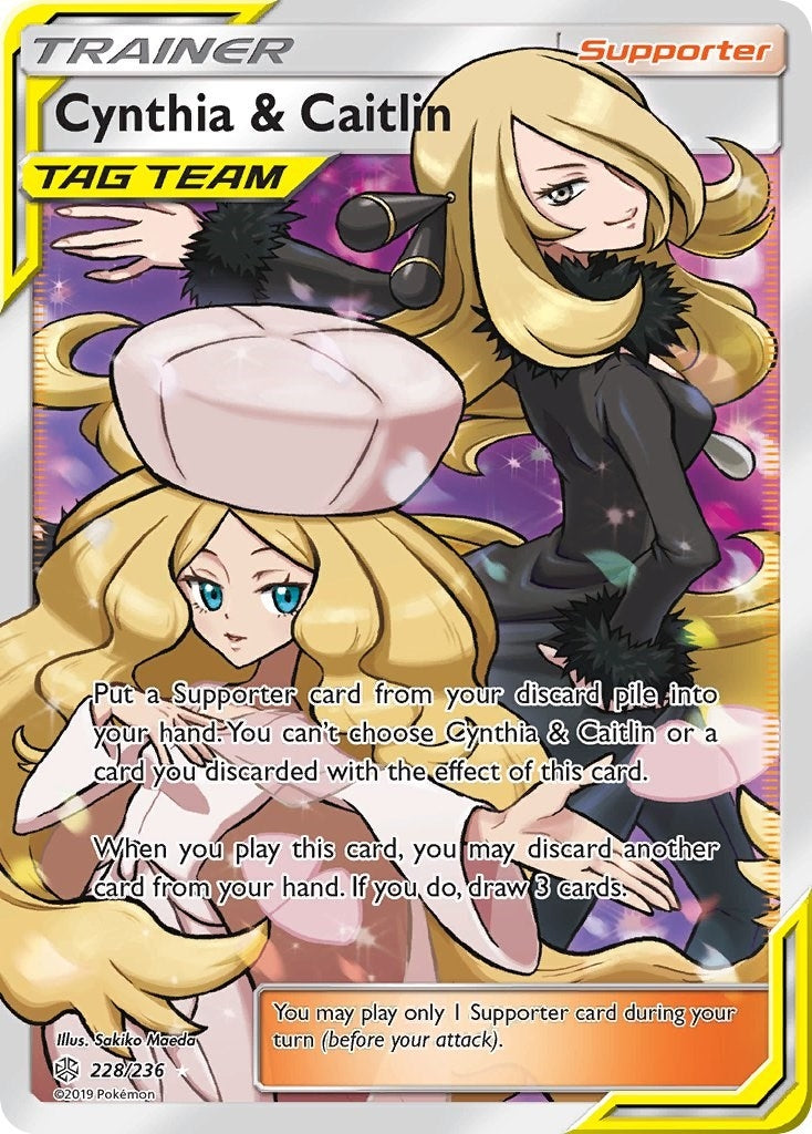 Image for Cynthia & Caitlin (Full Art) (228/236) (SM12) - Pokemon