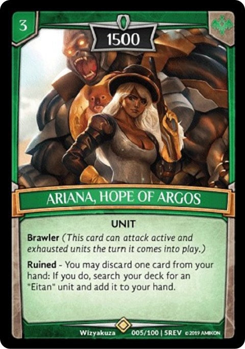 Image for Ariana, Hope of Argos (5/100 | 5REV) (Revelations) - Argent Saga TCG