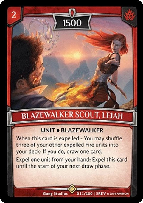 Image for Blazewalker Scout, Leiah (11/100 | 5REV) (Revelations) - Argent Saga TCG