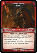 Image for Blazewalker Warrior, Fang (12/100 | 5REV) (Revelations) - Argent Saga TCG