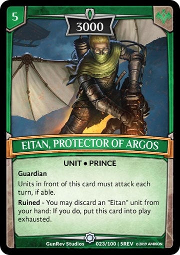 Image for Eitan, Protector of Argos (23/100 | 5REV) (Revelations) - Argent Saga TCG