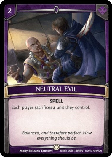 Image for Neutral Evil (56/100 | 5REV) (Revelations) - Argent Saga TCG